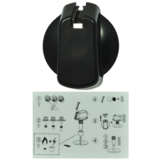 Universal Knob Kit - Black (Single)