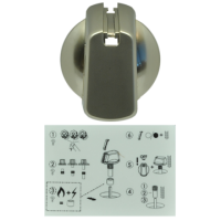 Universal Knob Kit - Stainless Steel Appearance (Single)