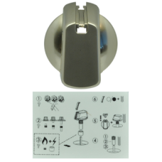 Universal Knob Kit - Stainless Steel Appearance (Single)