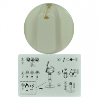 Universal Knob Kit - White (Single)